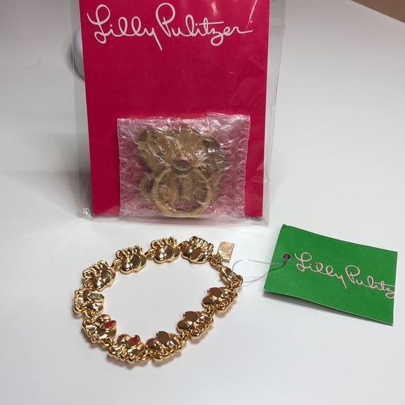 Lilly Pulitzer Jewelry - Lilly Pulitzer Critter Phone Ring / Charm Bracelet